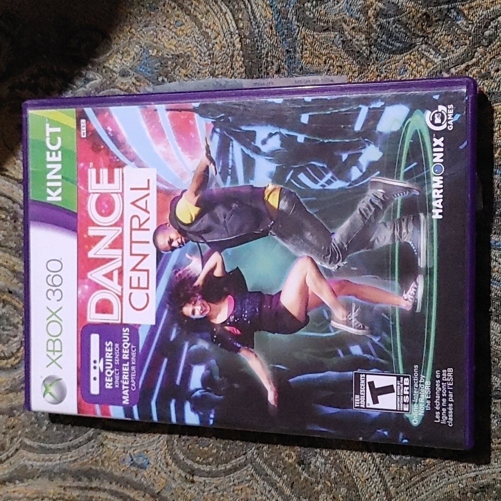 Dance Central Xbox 360 Kinect Game MTV Games Harmonix NTSC Original Case Manual